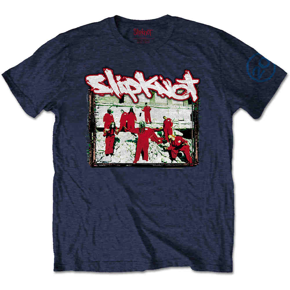 Slipknot - 20th Anniversary Red Jump Suits Heren Tshirt - Blauw